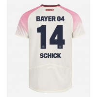 Moški Nogometni dresi Bayer Leverkusen Patrik Schick #14 Gostujoči 2025-26 Kratek Rokav